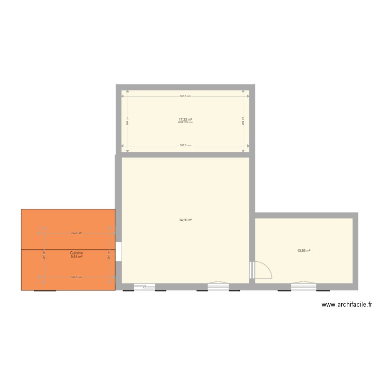 Maison St zach. Plan de 5 pièces et 111 m2