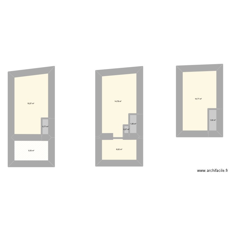 LUSOLI. Plan de 9 pièces et 60 m2