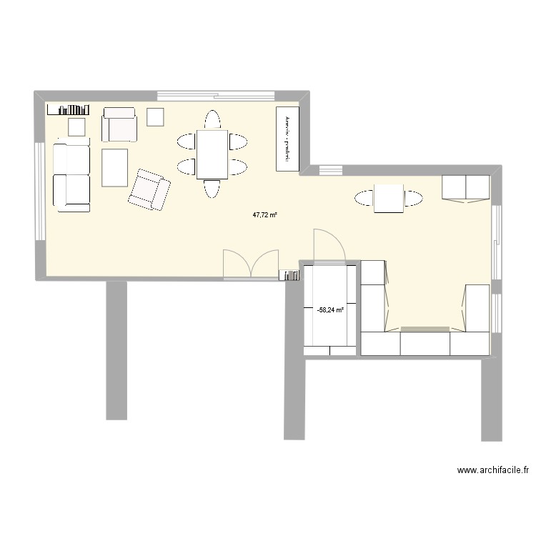 Annexe2. Plan de 2 pièces et 51 m2