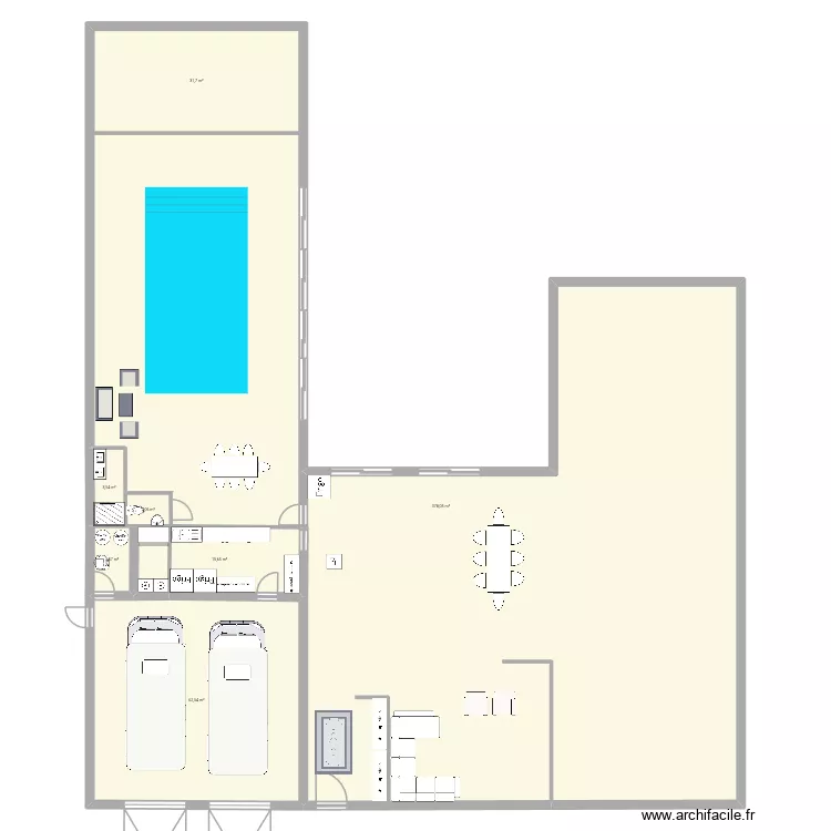 Milliardaire. Plan de 7  et 497 m²