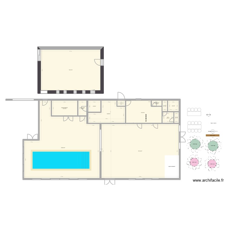 SALLE DOMAINE QUATRE PLUMES 1. Plan de 0 pièce et 0 m2