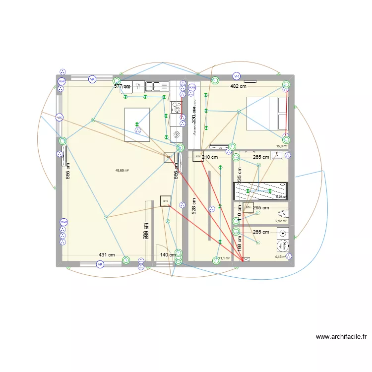 Maison Nico ELEC ECLAIRAGE. Plan de 