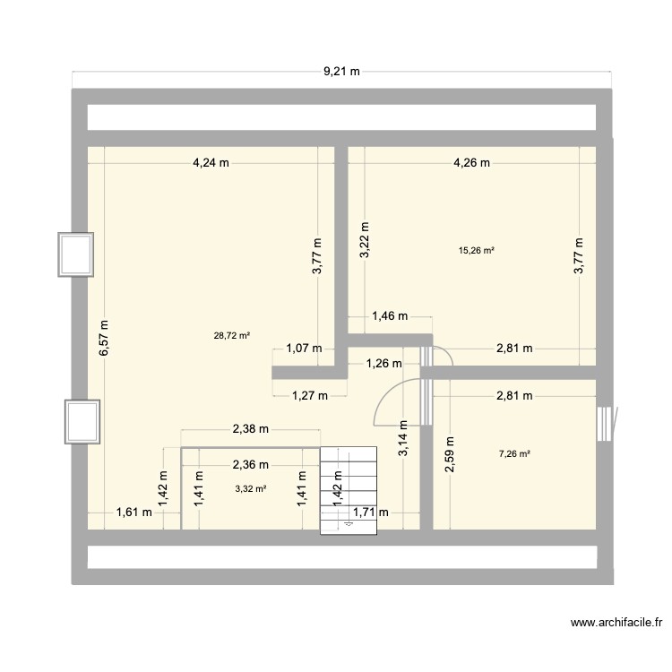 Etage Le Torquesne. Plan de 0 pièce et 0 m2