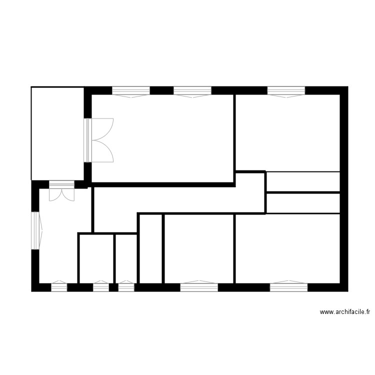 SALICHON. Plan de 11 pièces et 51 m2