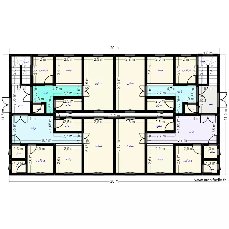 Plan 20X11.5 Client 36 77 00 33. Plan de 33 et 189 m² Plan 20X11.5 Client 36 77 00 33. Plan de 33 et 189 m²