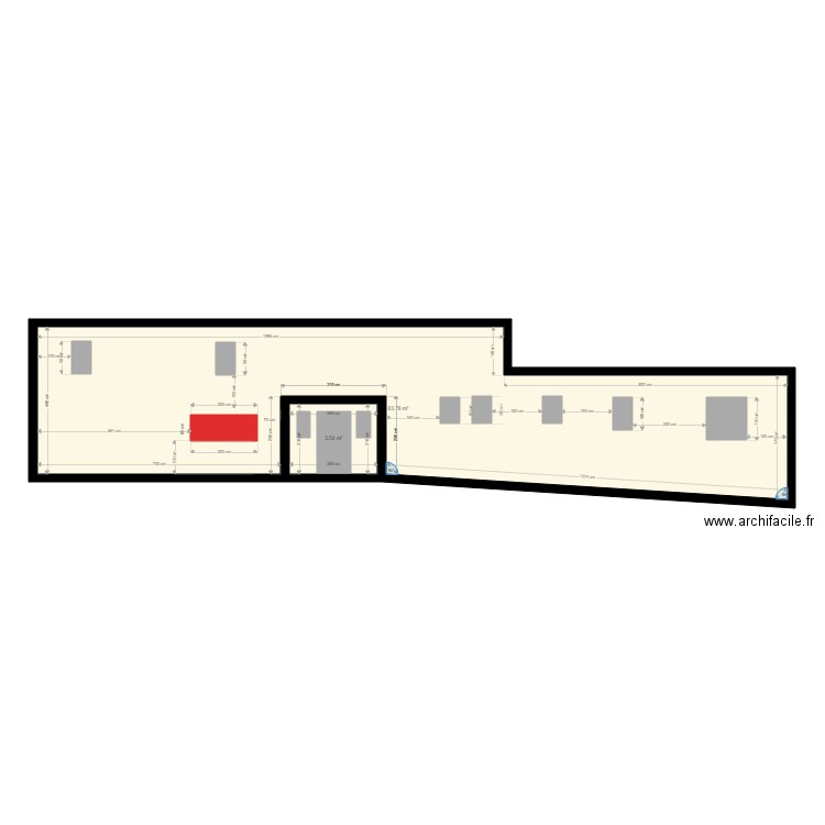 FACADE AVANT FINAL. Plan de 2 pièces et 89 m2