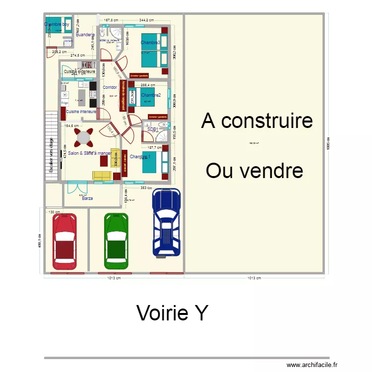 vue en plan Callixte Nyabugete IV RDC2. Plan de 