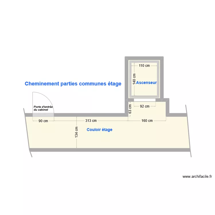 Cheminement étage dossier ISIDOR Vertou. Plan de 0 pièce et 0 m2 Cheminement étage dossier ISIDOR Vertou. Plan de 0 pièce et 0 m2