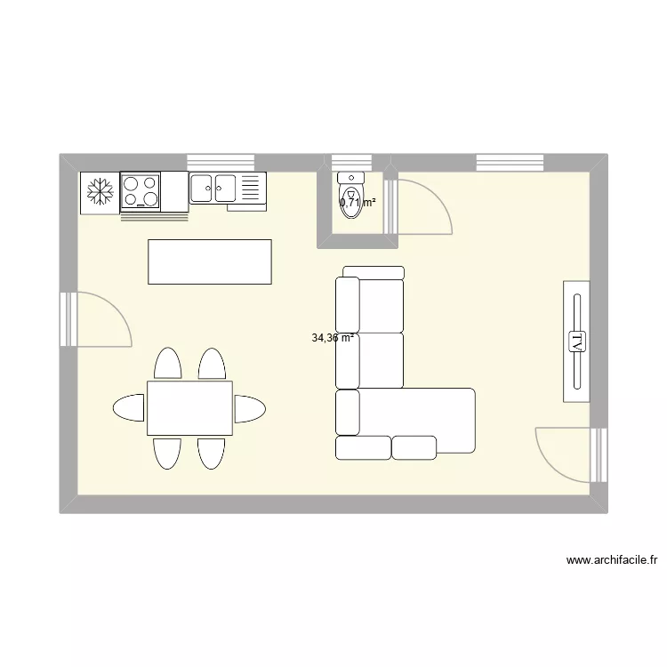 appart 7 bis. Plan de 2 et 35 m² appart 7 bis. Plan de 2 et 35 m²