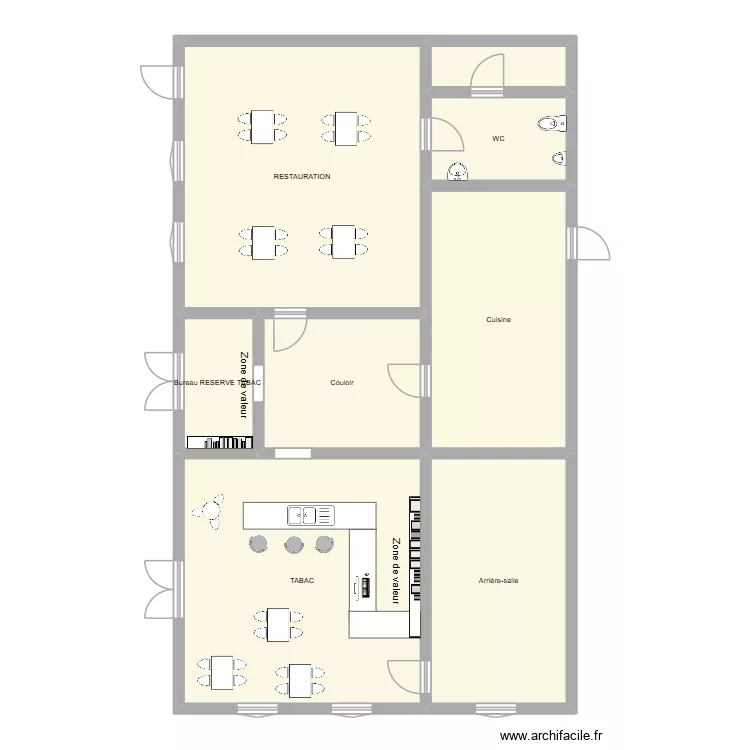TABAC O SAINS SIRES de masse. Plan de 