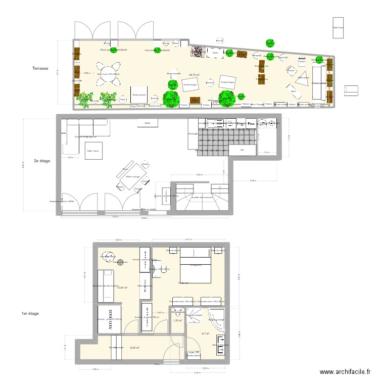 10 passage Rivière Terrasse v6 - GCM. Plan de 7 pièces et 100 m2