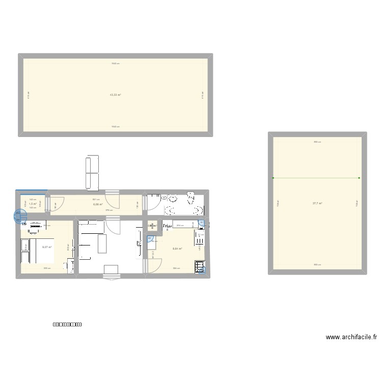 projet villemomble. Plan de 0 pièce et 0 m2