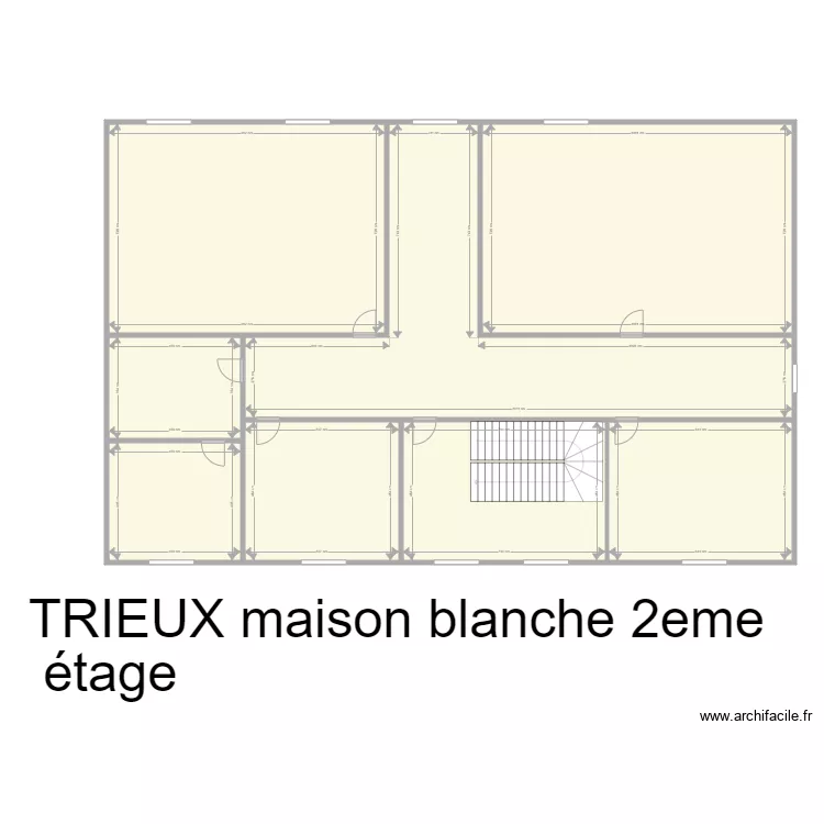 Les trieux maison blanche 2eme &eacute;tage . Plan de 0 pièce et 0 m2
