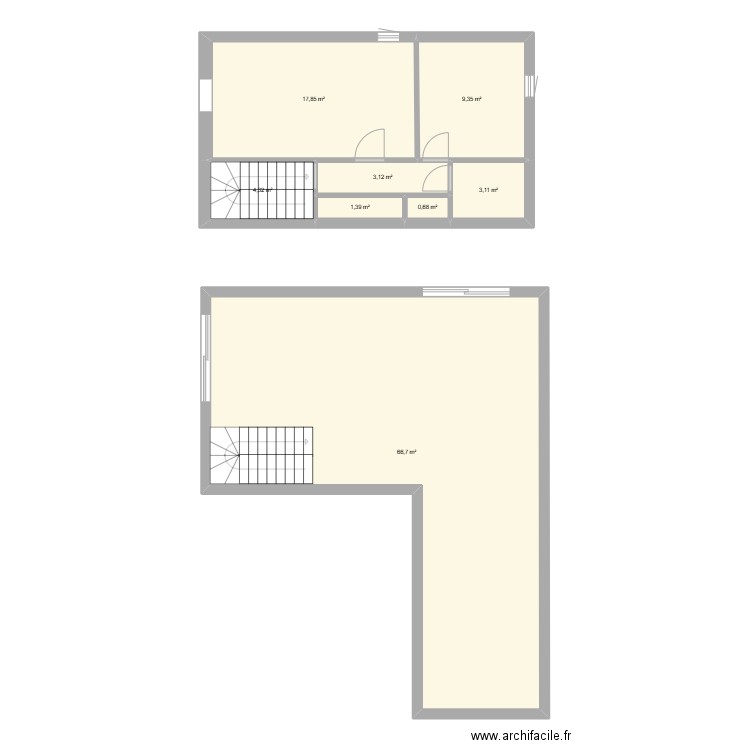 Maison 13013. Plan de 10 pièces et 103 m2