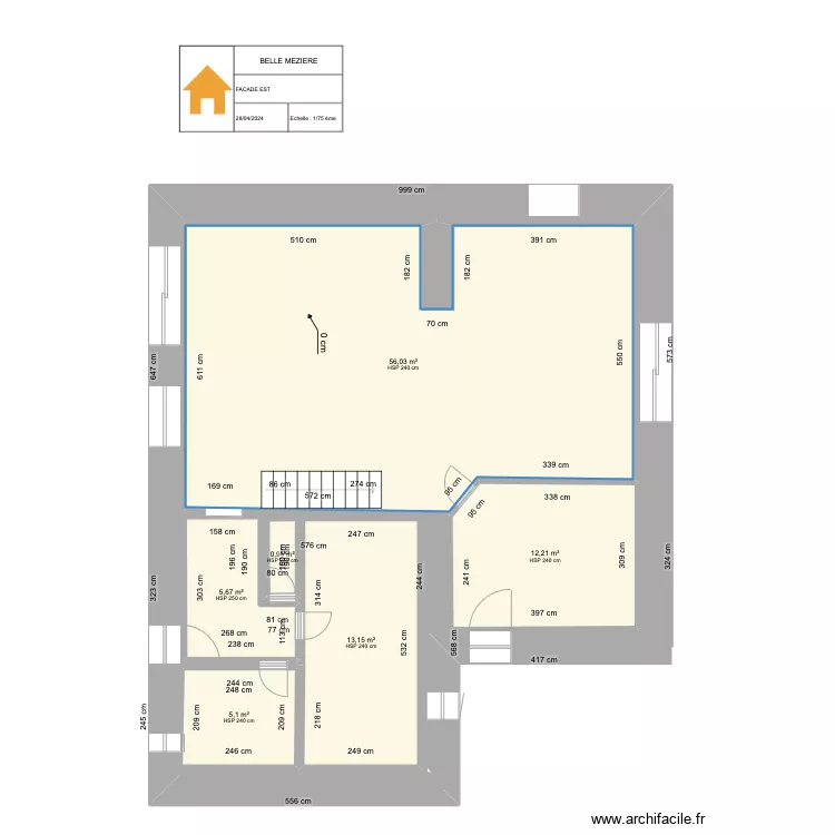 Hugo futur facade ouest ok sept1. Plan de 