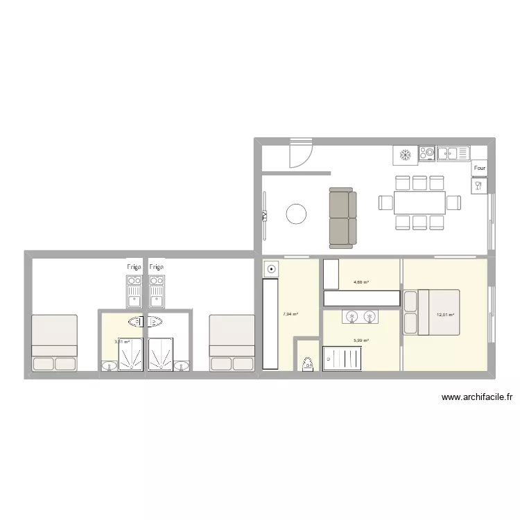 GGGGG. Plan de 5 Pièces et 34 m² GGGGG. Plan de 5 Pièces et 34 m²