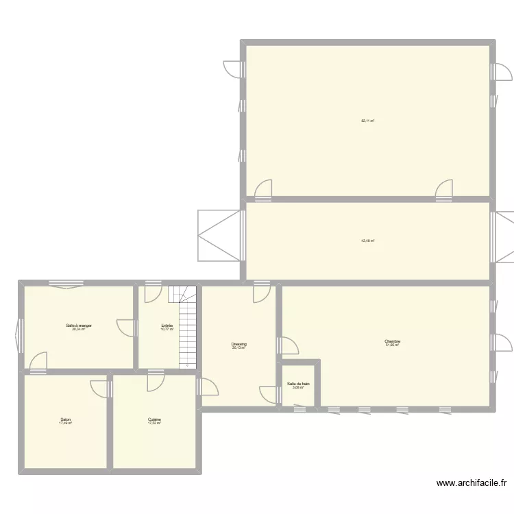 Salle à mangé. Plan de 9 et 266 m² Salle à mangé. Plan de 9 et 266 m²
