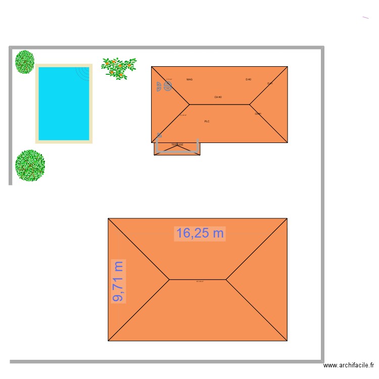 MOPAO. Plan de 10 pièces et 228 m2
