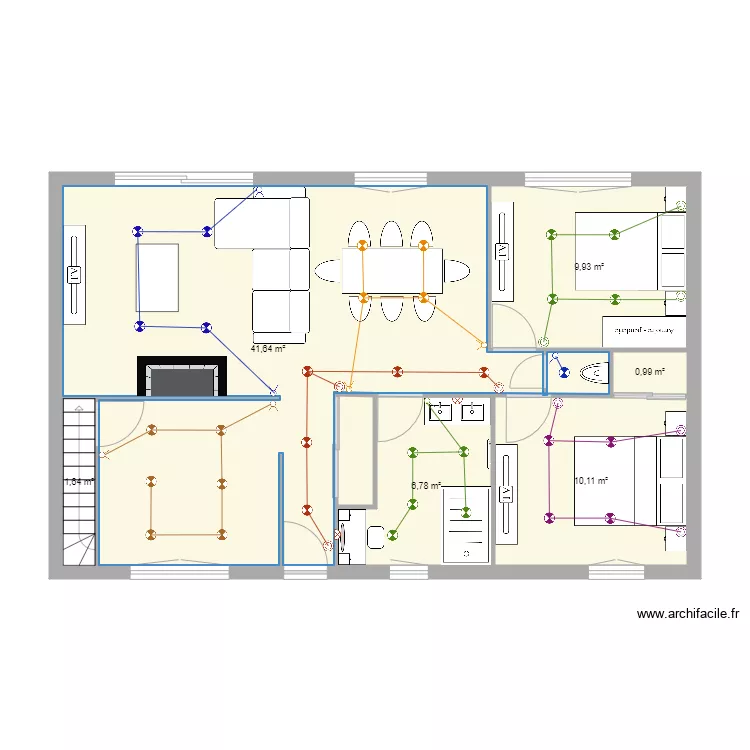 paulo et laurie &eacute;clairage. Plan de 