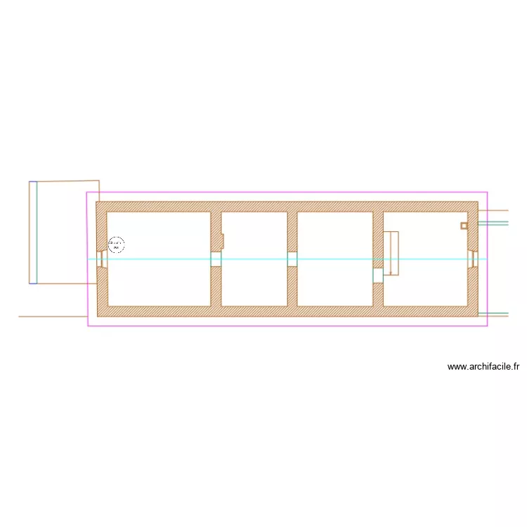 Kubacki R+1. Plan de 