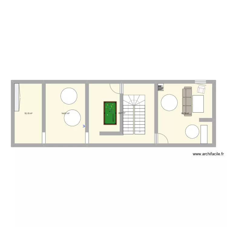 Espace jeune aubigny. Plan de 4 Pièces et 67 m² Espace jeune aubigny. Plan de 4 Pièces et 67 m²