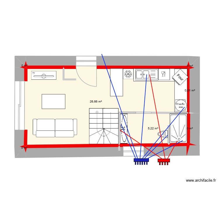 G&icirc;te Denis & Carole plomberie. Plan de 0 pièce et 0 m2