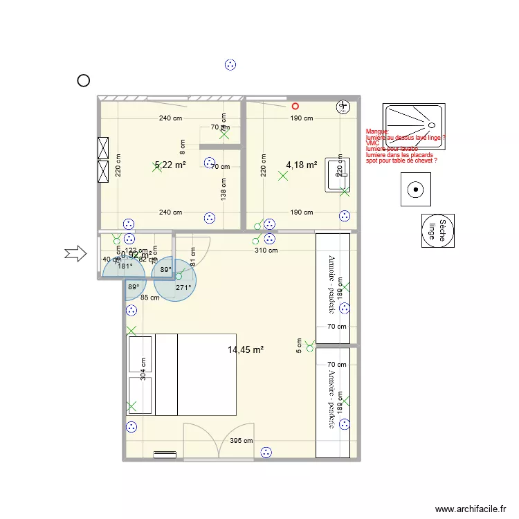 Chambre v4 101223. Plan de 