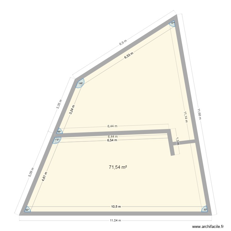 Extension Lentilly. Plan de 0 pièce et 0 m2 Extension Lentilly. Plan de 0 pièce et 0 m2