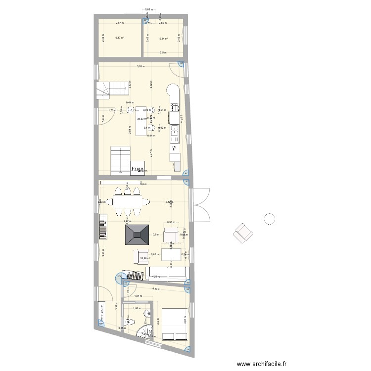 maison_plan_3. Plan de 4 pièces et 105 m2