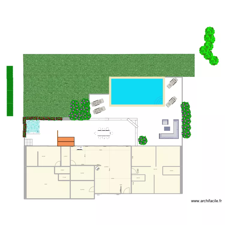 Ambazac ext&eacute;rieur. Plan de 