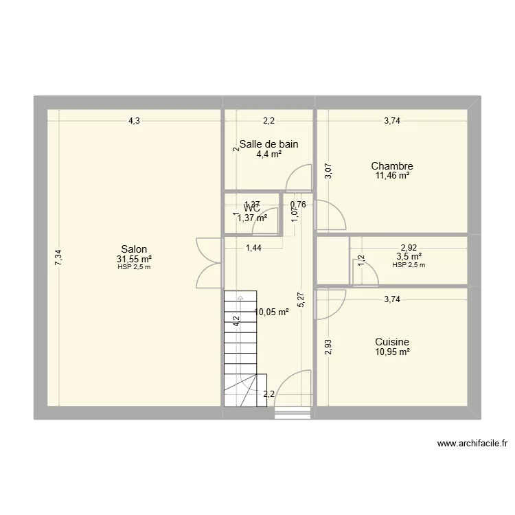 HOME SWEET HOME. Plan de 8  et 74 m²