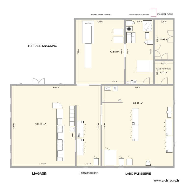 PLAN LABORATOIRE ANTIGNY. Plan de 0 pièce et 0 m2