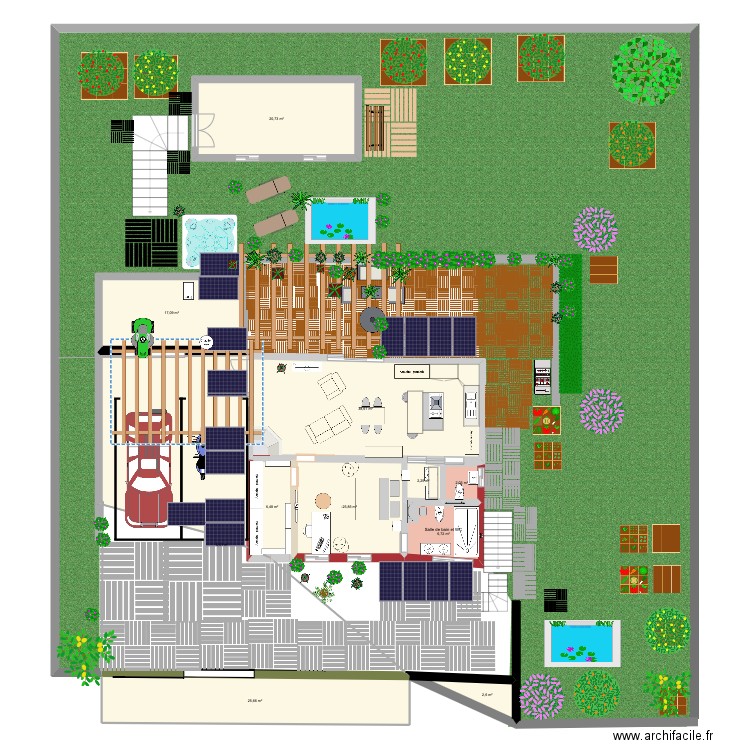 abegondo 33. Plan de 11 pièces et 140 m2