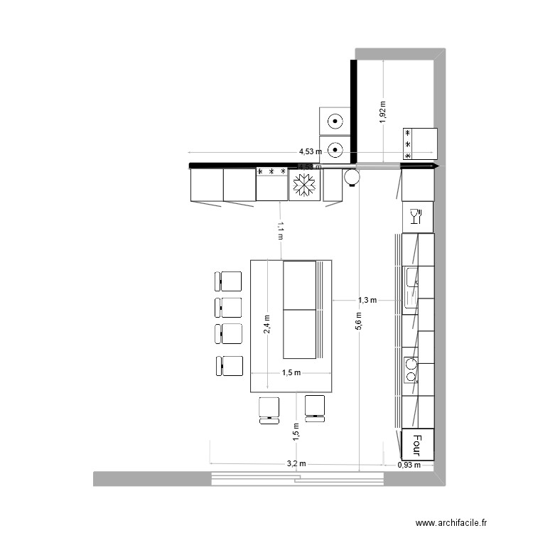 cuisine mazurier 26 09. Plan de 0 pièce et 0 m2