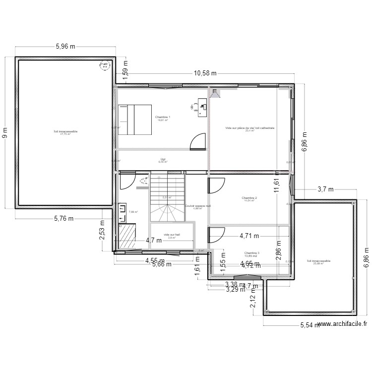 APS ILLHAESERN HAUMESSER ETAGE. Plan de 23 pièces et 159 m2