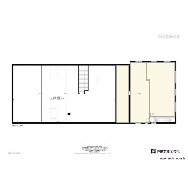2 EME VERSION 1. Plan de 4 et 157 m² 2 EME VERSION 1. Plan de 4 et 157 m²