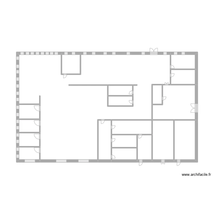 B&acirc;timent &Agrave; Auchan . Plan de 