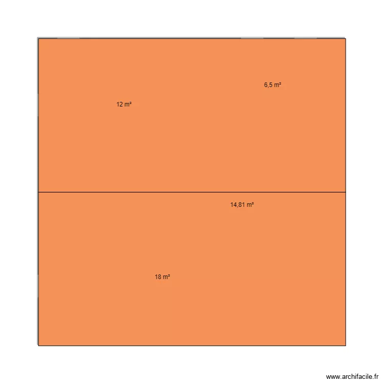 &eacute;tage. Plan de 4  et 51 m²