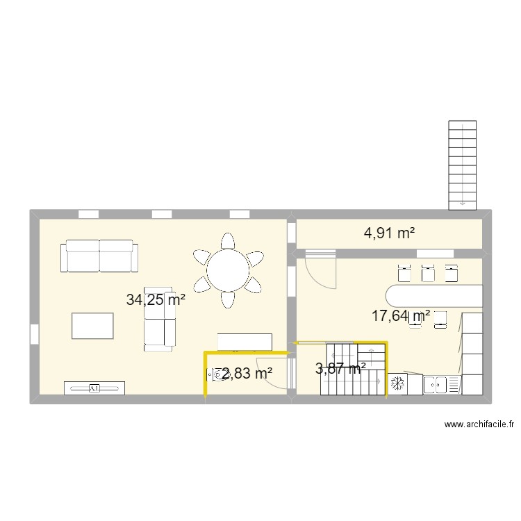 R+1 BEAULIEU v2 amenagé. Plan de 0 pièce et 0 m2