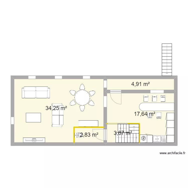R+1 BEAULIEU v2 amenag&eacute;. Plan de 