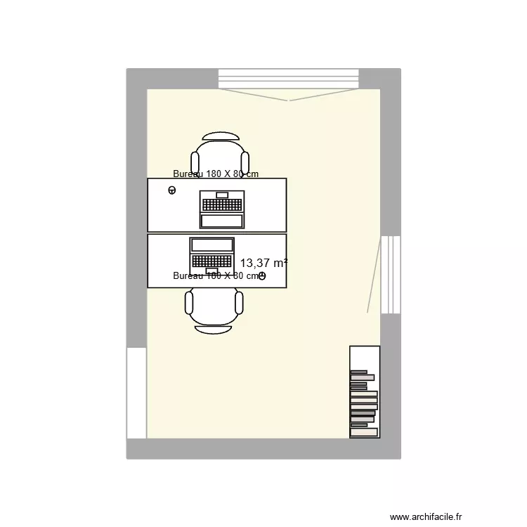 BUREAU DIRECTION. Plan de 1 Pièce et 13 m² BUREAU DIRECTION. Plan de 1 Pièce et 13 m²