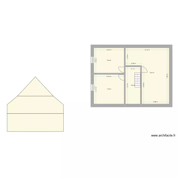 kiefer. Plan de 4  et 79 m²