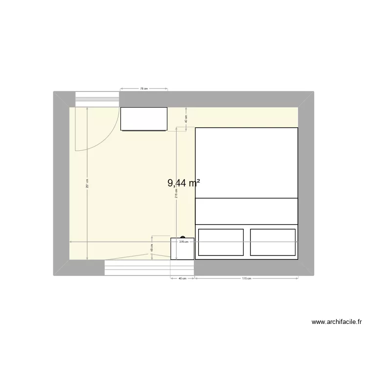 Chambre. Plan de Chambre. Plan de
