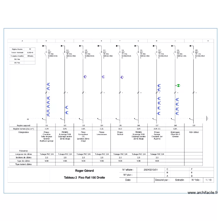 T2 UNIFILAIRE R1. Plan de T2 UNIFILAIRE R1. Plan de