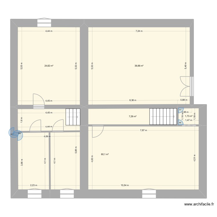 melanie etage. Plan de 0 pièce et 0 m2