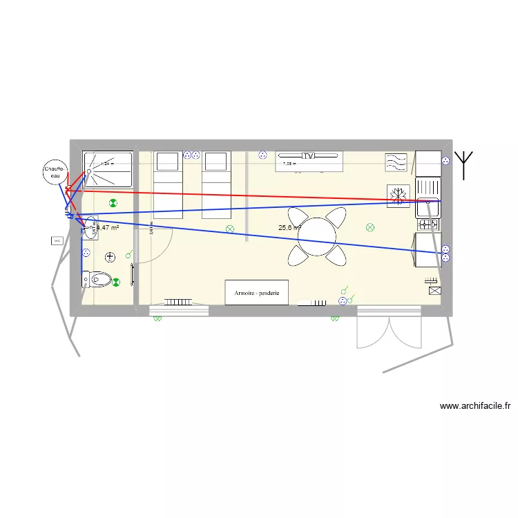 Cabanon. Plan de 