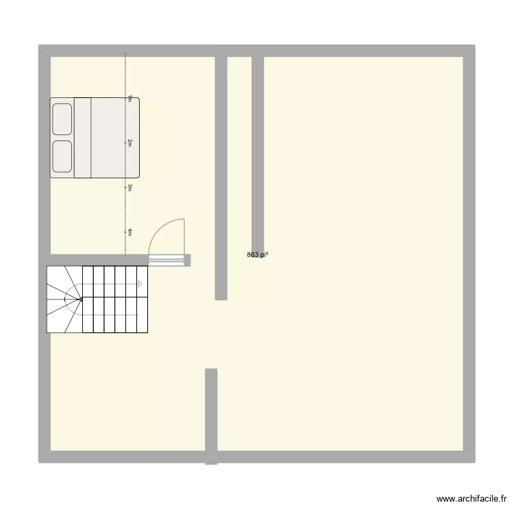 Upstairs. Plan de 1 et 80 m² Upstairs. Plan de 1 et 80 m²