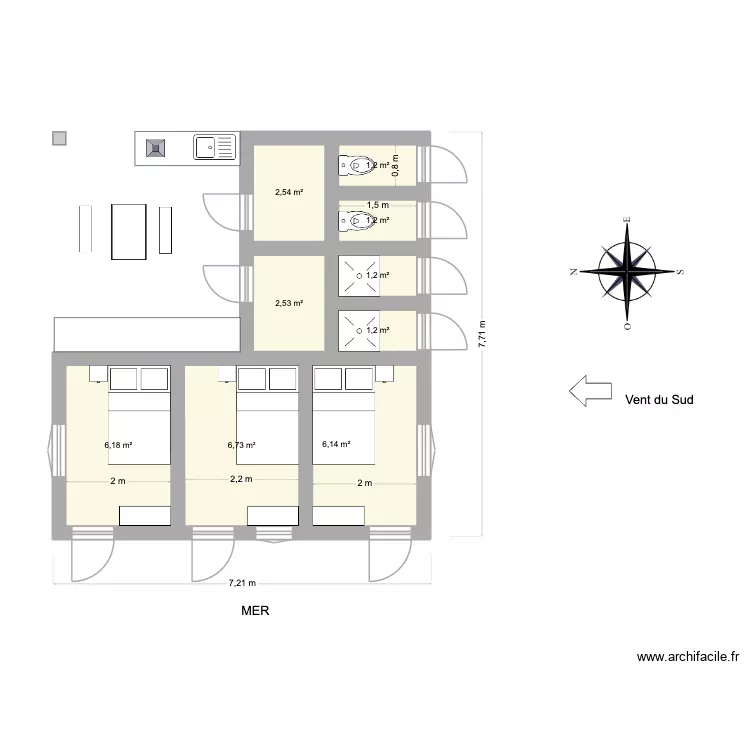 Communs Ambatonono. Plan de 9 et 29 m² Communs Ambatonono. Plan de 9 et 29 m²