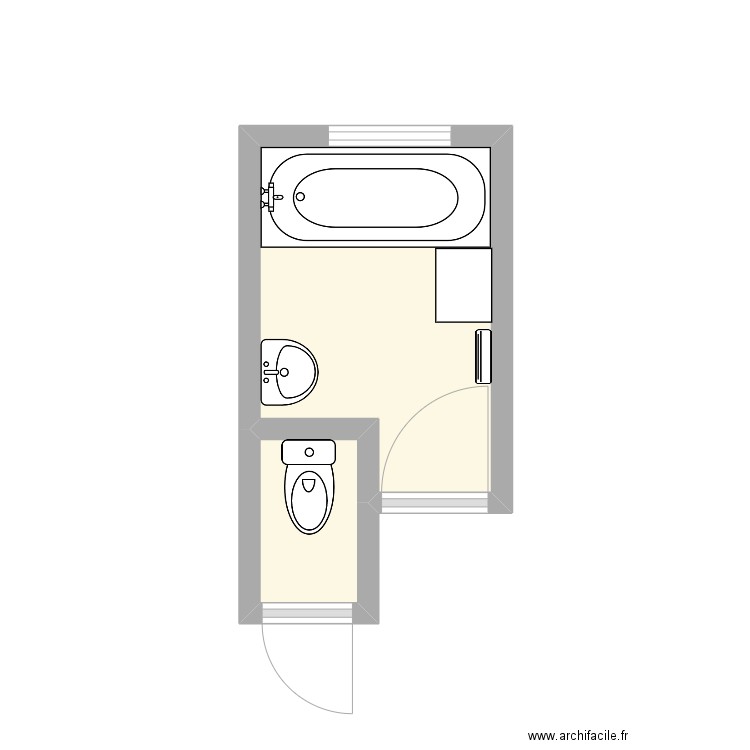 FLEURIGEON. Plan de 2 pièces et 5 m2