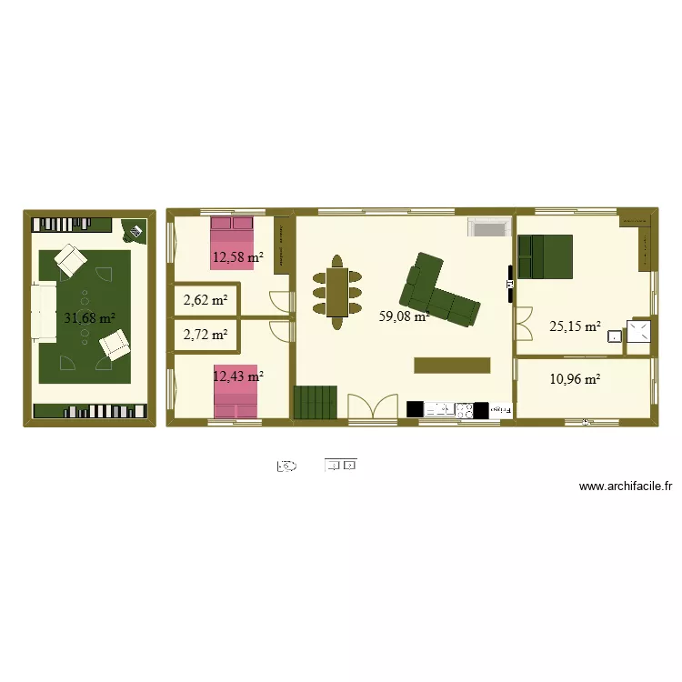 A CASA DI GIULIA II. Plan de 
